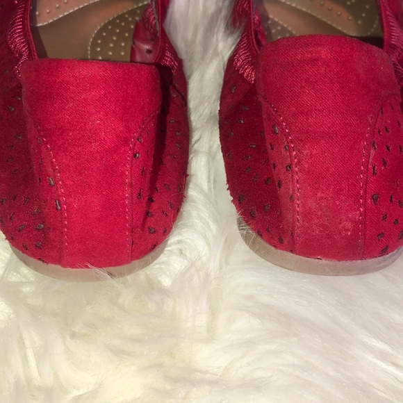 Ballet flat shoes- Red - Picture 2 of 3